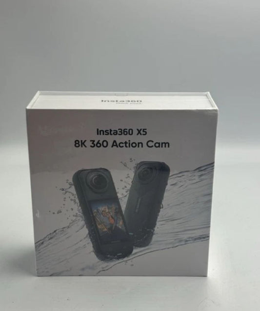 Insta360 X5 8K Waterproof 360° Action Camera – Ultra‑Smooth 8K Video, Replaceable Lenses, FlowState